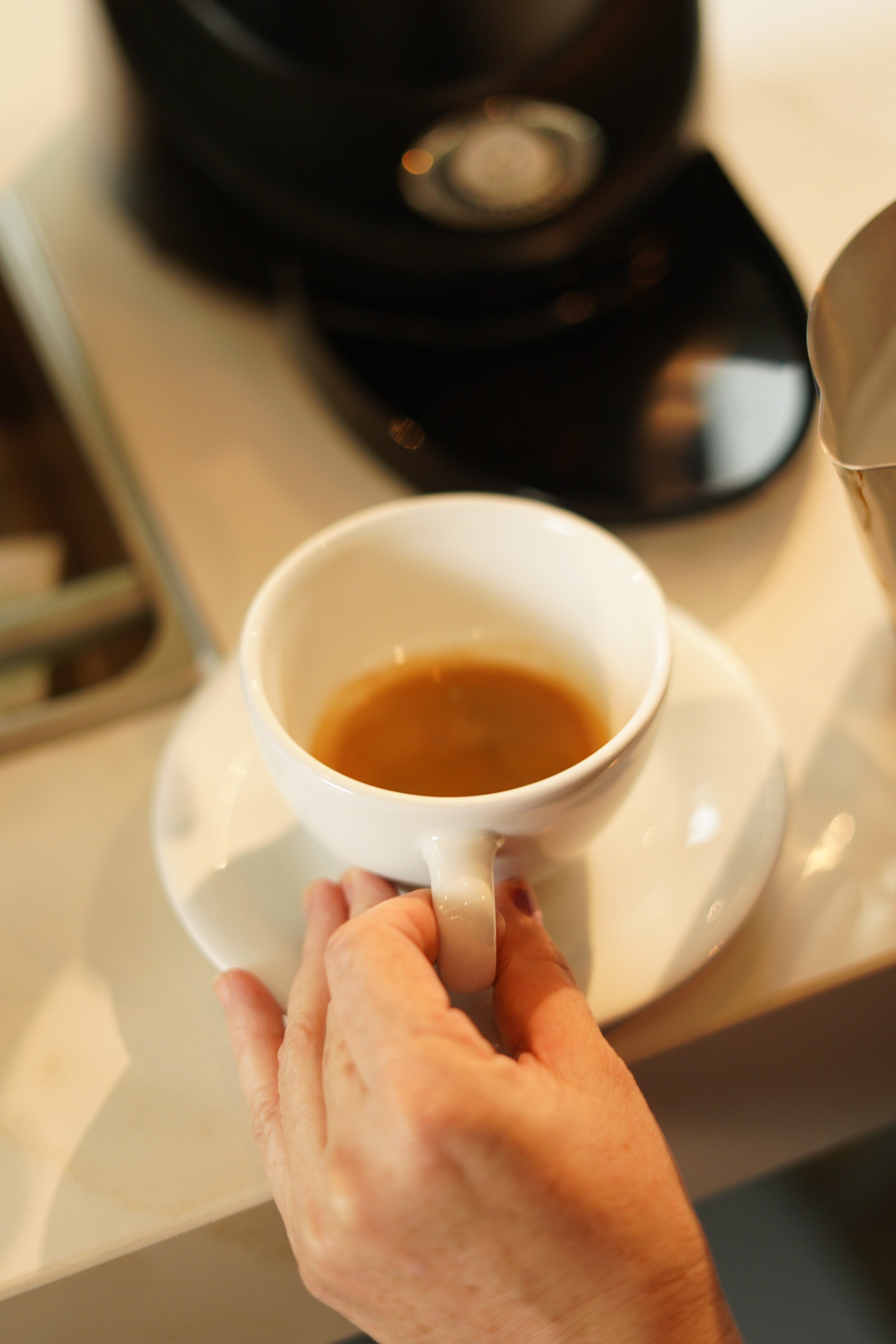 Espresso recién preparado